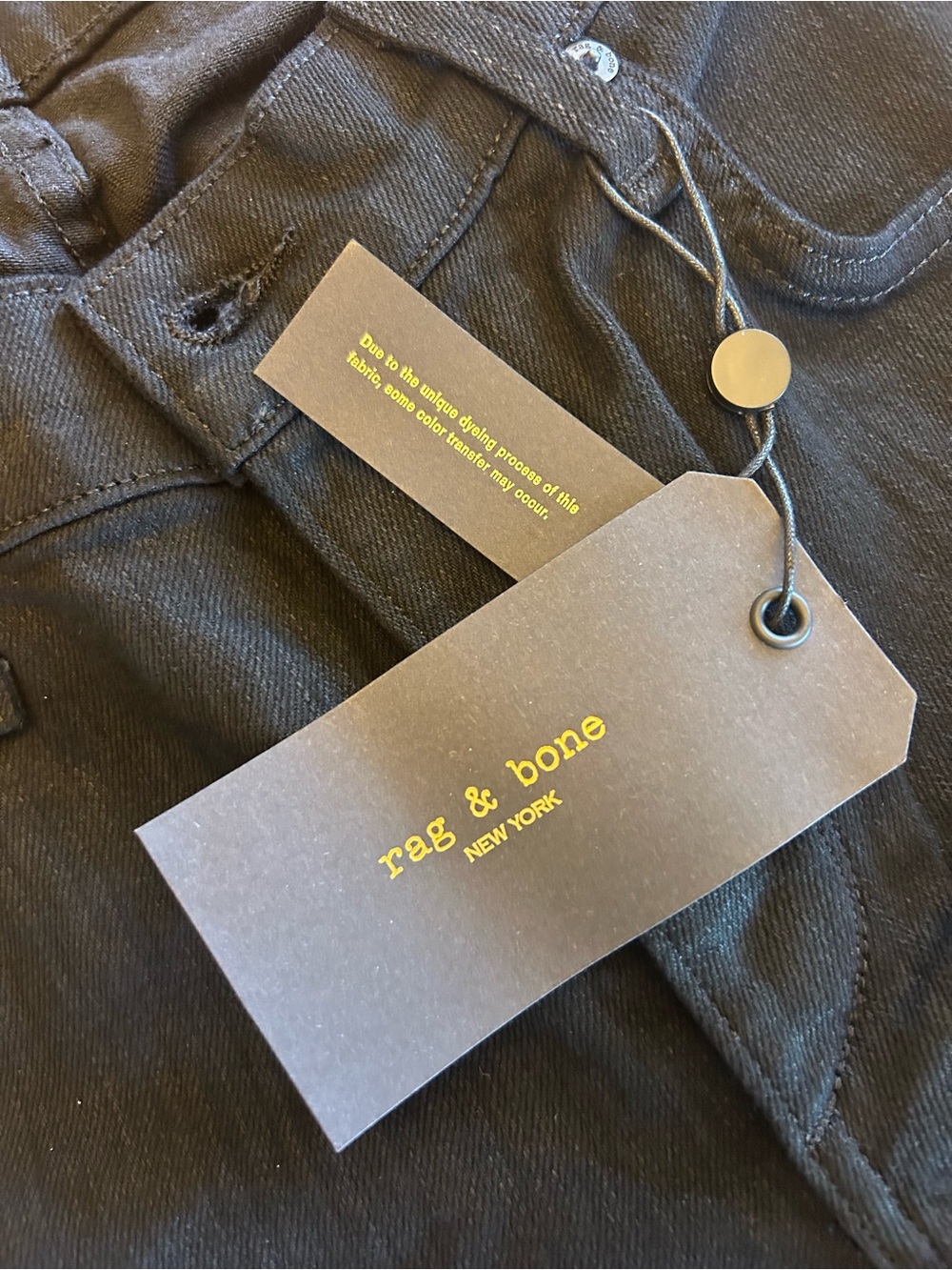 rag & bone - Fit 2 Slim - Black Stretch Denim - 31 W/34 L - NWT - 2018 Vintage